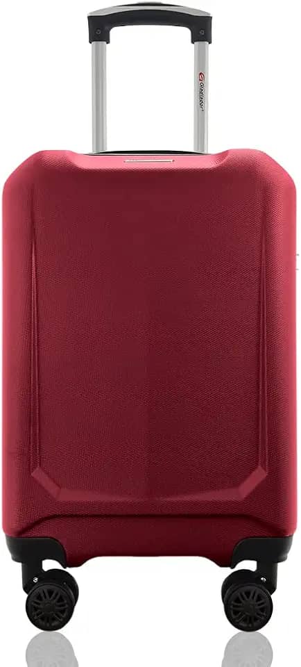 Mala de Viagem Bordo 10kg ABS Rígida Rodas 360º Duplas Cadeado Segredo Gladiador A6MB Vinho