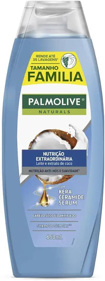 Palmolive Shampoo Naturals Nutrição Extraordinária 650Ml Cor: Azul