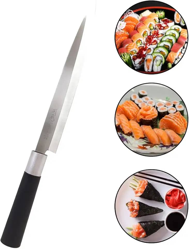 Faca Sushi Sushi Aço Inox Japonesa 24 Cm Sekizo Restaurante