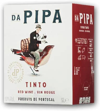 Vinho Tinto Português Meio Seco Da Pipa Bag In Box 5 Litros