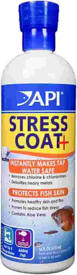 API Condicionador de água para aquário STRESS COAT garrafa de 473 ml