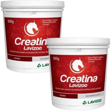 2 Creatina Suplemento Alimentar Para Cavalos 500 Gr Lavizoo