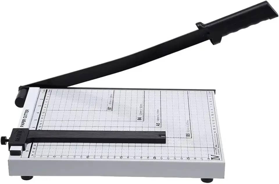 Guilhotina Lorben Base Metálica 30cm 10 Folhas Papel A4 B5 A5 B6 B7 Corte Reto GT357