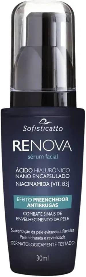 Sérum Facial AntiEnvelhecimento e Rugas Dia e Noite Renova