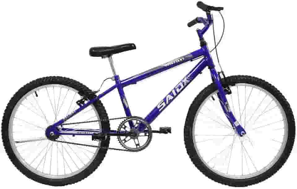 Bicicleta Aro 24 Bike Sem Marchas Feminina e Masculina Saidx Premium, Quadro em Aço, Freio V-Brake