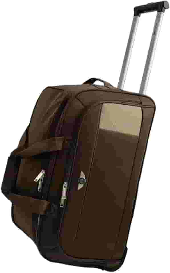 Mala Sacola de Viagem Media com Rodinhas Tecido Poliéster Santino Cor:Cafe;Tamanho:M