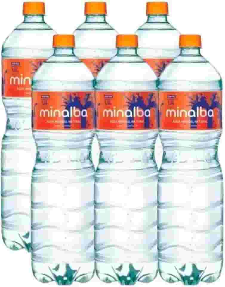 Água Mineral Minalbaª Com Gás 1,5l Pack Com 6 Unid