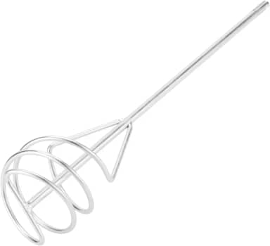 MTX Misturador De Tinta E Argamassa 100 × 450 Mm – Batedor Para Furadeira, Aço Galvanizado, Encaixe SDS Plus, Mistura Uniforme De Baixo Para Cima, Ideal Para Gesso, Massa E Concreto