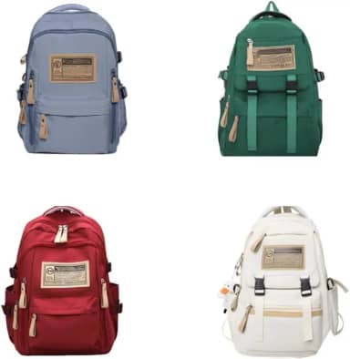 Mochila Feminina Estilo Coreano Universitária Moderna | Espaçosa com 2 Divisórias | Ideal para Faculdade, Trabalho e Passeios