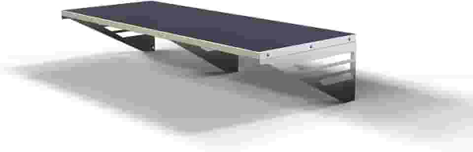 Prateleira Inox 100cm x 40cm Parede Lanchonete Restaurante