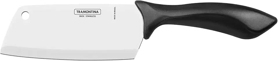 Cutelo Tramontina Affilata com Lâmina em Aço Inox e Cabo de Polipropileno Preto 5"