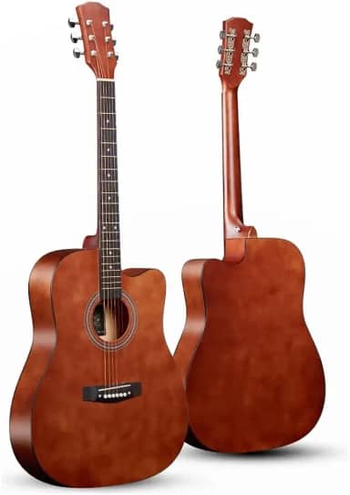 Violão Acústico Clássico, 6 Cordas de Aço, Acabamento Fosco, Madeira (MARROM)