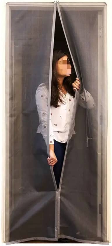 Cortina Mosquiteira Magnética - Kit 110 X 230cm (branco)