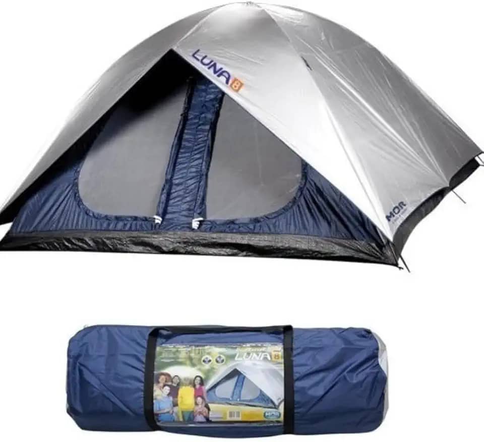 Barraca Camping Para 8 Pessoas Impermeável - Azul