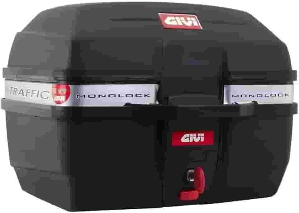 Baú Bauleto Moto 27 L Givi E27m Monolock Traffic Preto