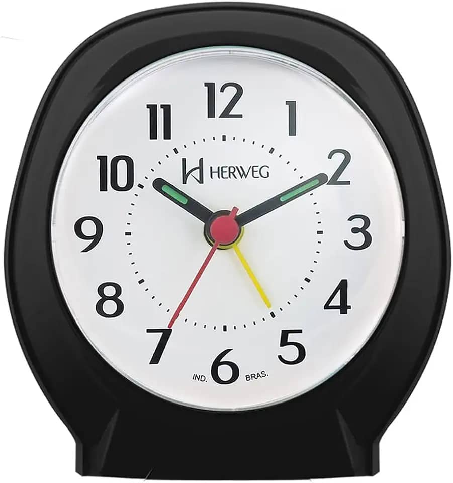 Despertador Quartz Preto