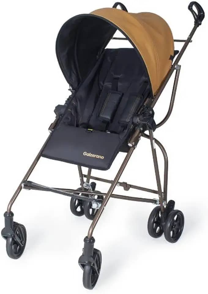 CARRINHO DE BEBÊ PARA PASSEIO GALZERANO CAPRI DE 6 MESES ATÉ 15KG PRETO E COBRE