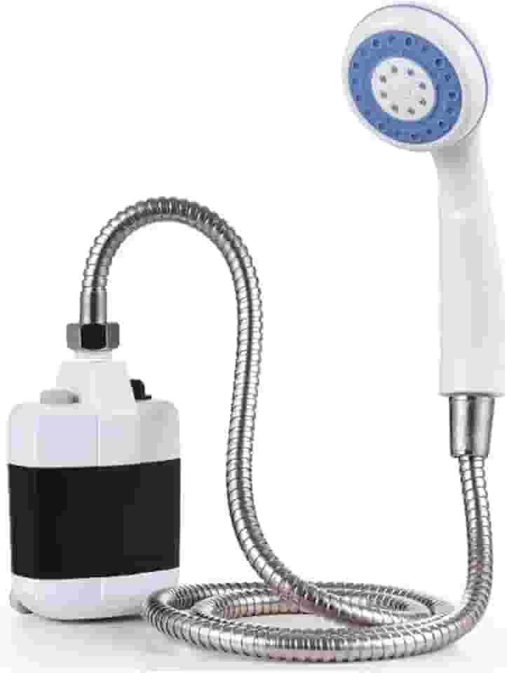 Chuveiro De Acampamento Ao ar Livre Camping Sobrevivencia Portatil Recarregavel Bomba Potente Vasão dágua 4 L/m