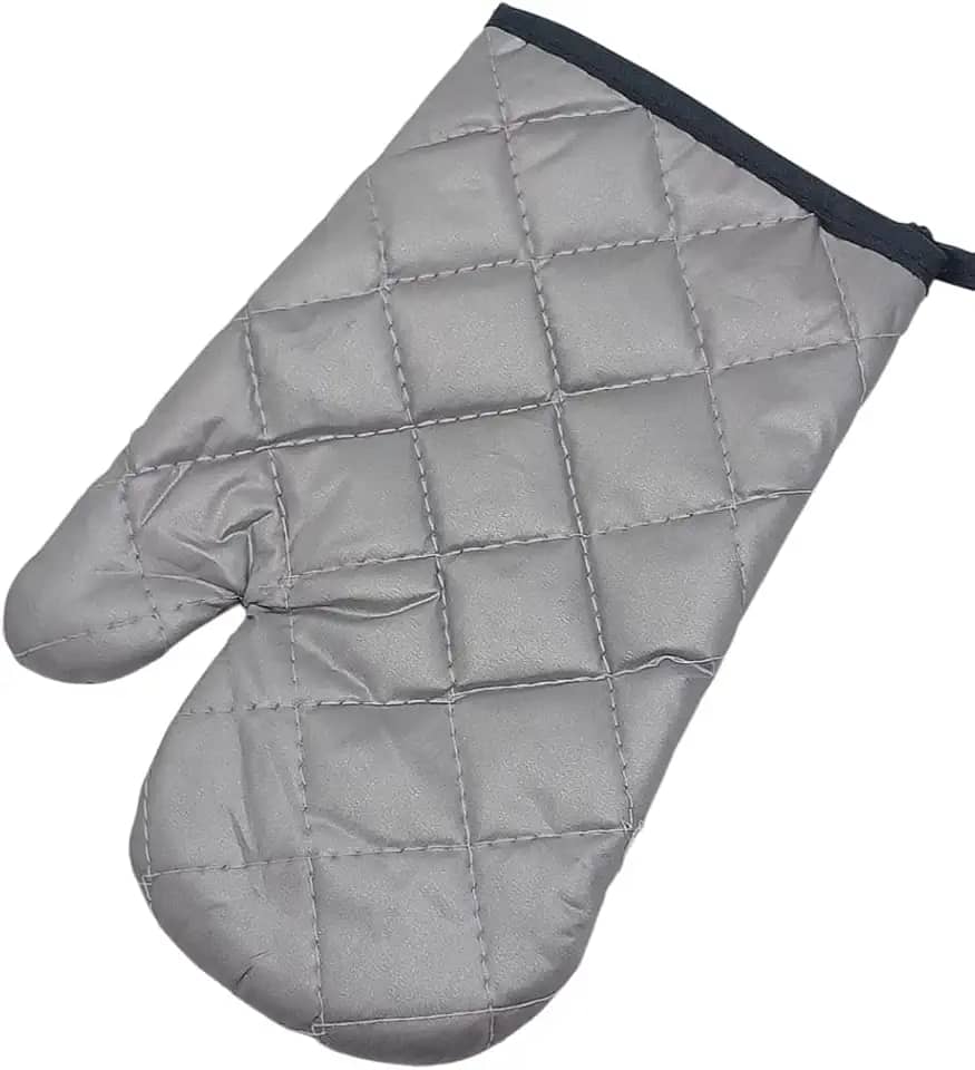 Luva Térmica para Cozinha, Metalizada, Resistente ao Calor, Proteção para Forno, Fogão e Churrasqueira