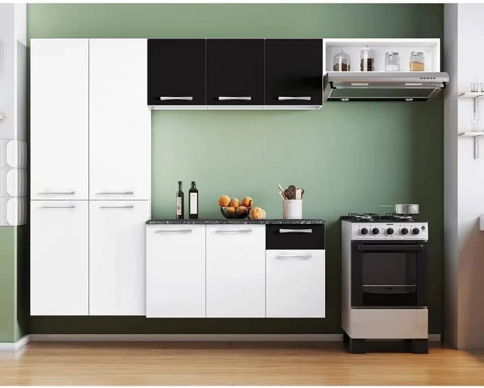 Cozinha Itatiaia Básica - 4 peças - Preta
