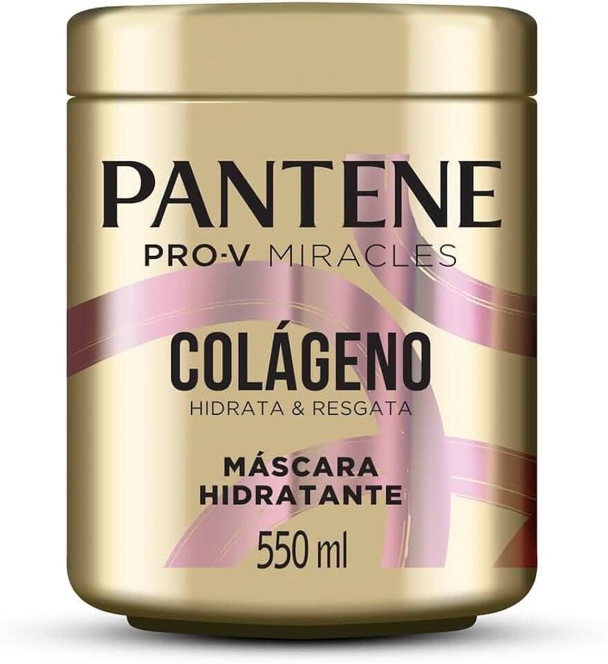 Máscara Hidratante Pantene Pro-V Miracles Colágeno Hidrata & Resgata 550 ml