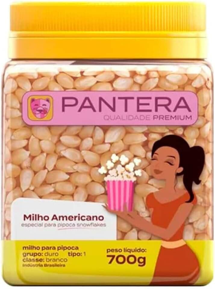 Milho Americano Para Pipoca Pantera 700g
