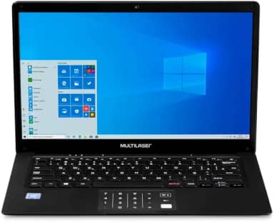 Notebook Multilaser Legacy Book, com Windows 10 Home, Intel Celeron 4GB 64GB, Tela 14,1' Preto Tecla Netflix – PC250