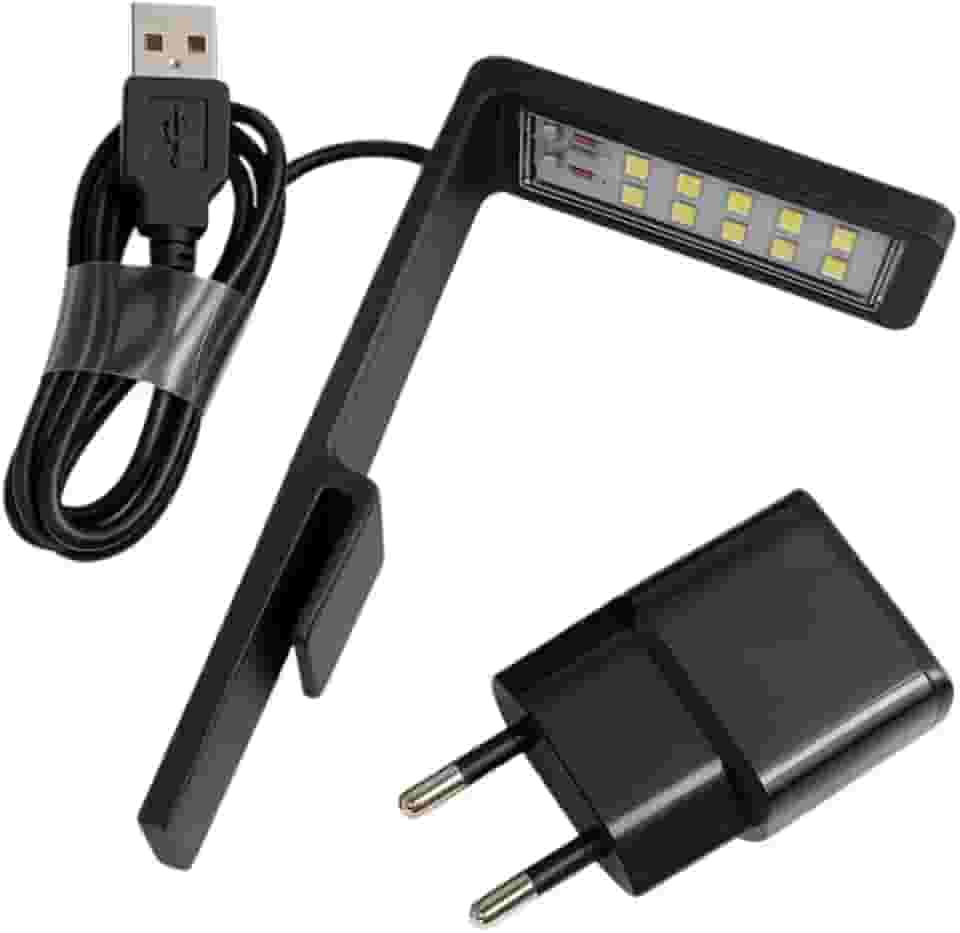 Luminária 5w Led Para Aquário Pequeno Beteira Plantado(Preto)