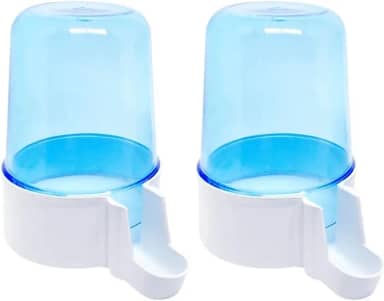 2 Bebedouro Automático 300ml Malha Larga Para Aves e Calopsitas