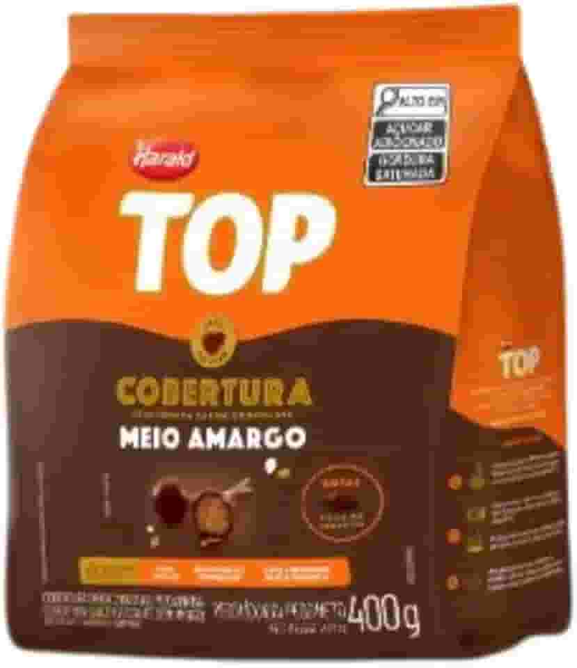 Cobertura Fracionada Top Meio Amargo Gotas 400g Harald