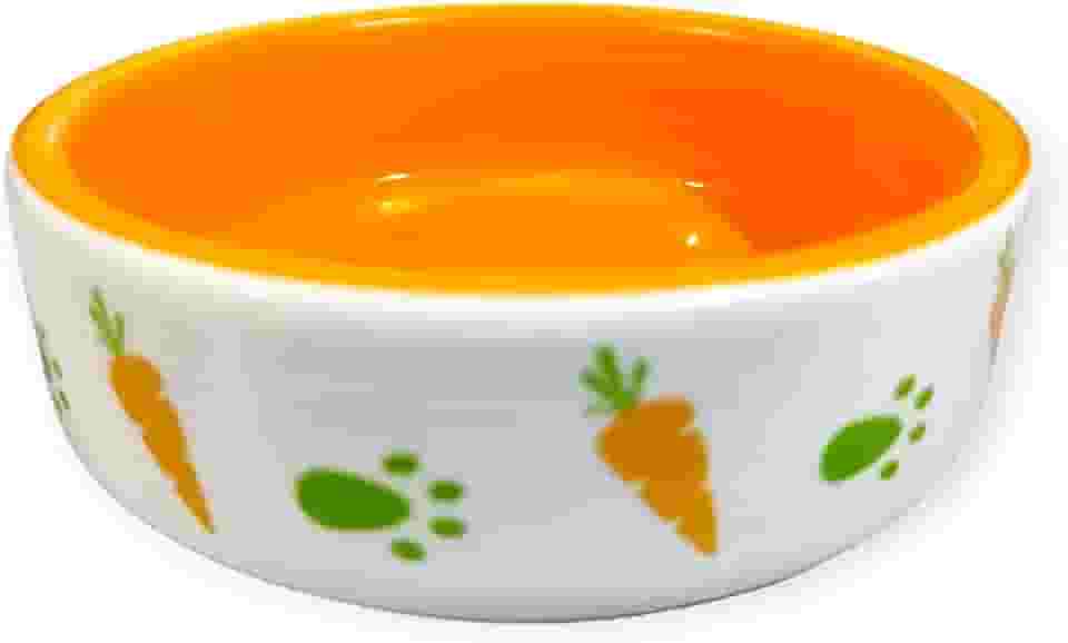 Comedouro Bebedouro Porcelana para Coelhos e Roedores - 80ML