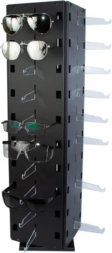 Expositor De Balcão Giratório Para 40 Óculos Em Metal