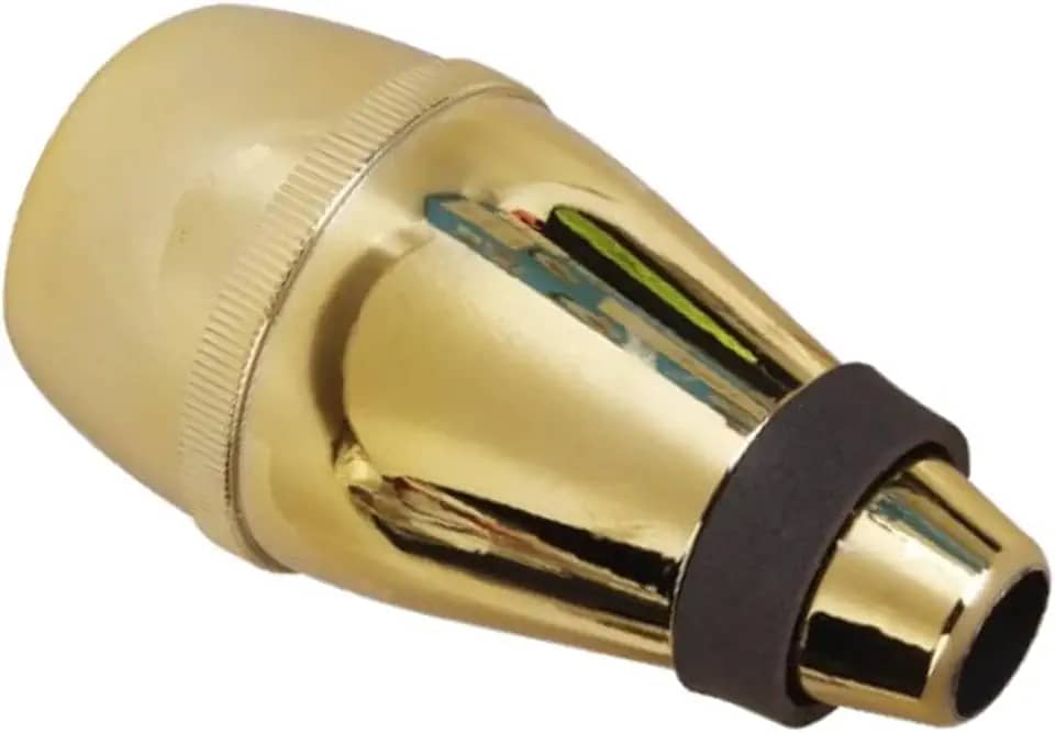 Esquirla Abafador reto para enfraquecimento do som de trompete, acessórios leves para trompete, substituição portátil para músicos que praticam, Ouro