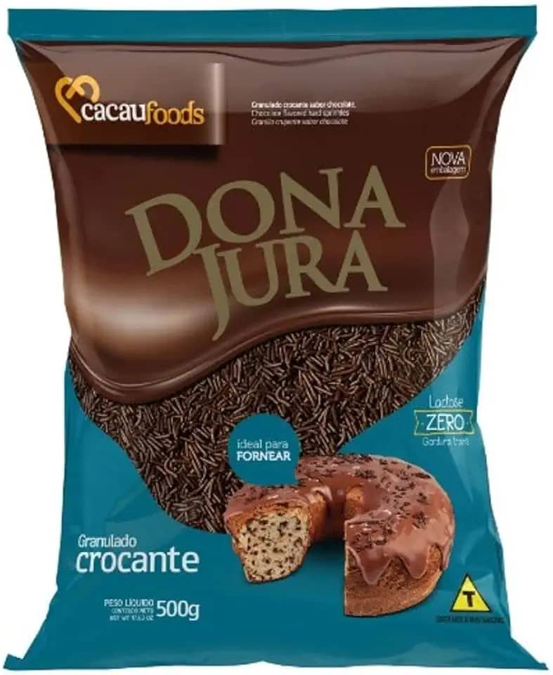 Granulado Crocante Dona Jura 500g Cacaufoods