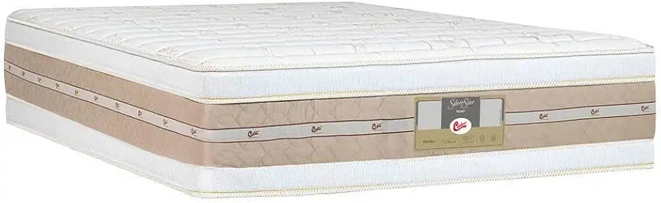 Colchão Castor Queen Size Molas Pocket Silver Star AIR Double Face 158x198x34cm