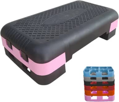 Step 50 x 28 x 13 Altura Regulável Plástico Exercícios Fitness Aeróbico Academia
