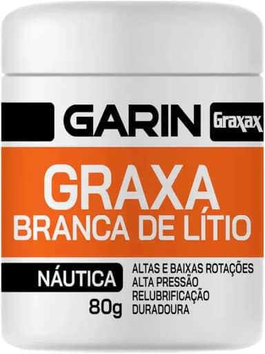 Graxa Branca Pura de Lítio - Náutica - Pote c/ 80g