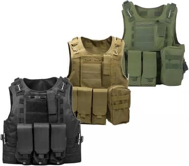 Colete Esportivo A56 com Fixação Modular para Airsoft, Paintball e Cosplay | Leve e Ajustável