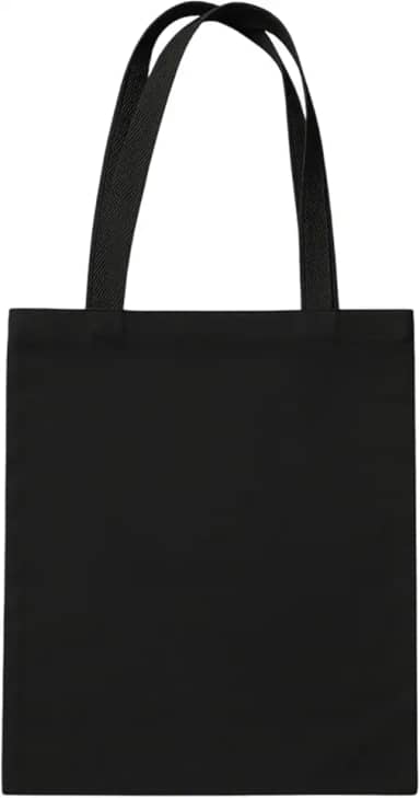 Ecobag Preta Lisa Bolsa de Praia Feminina Sacola 100% Algodão Cru 30x40 REC store Ecológica Grande Tote Bag