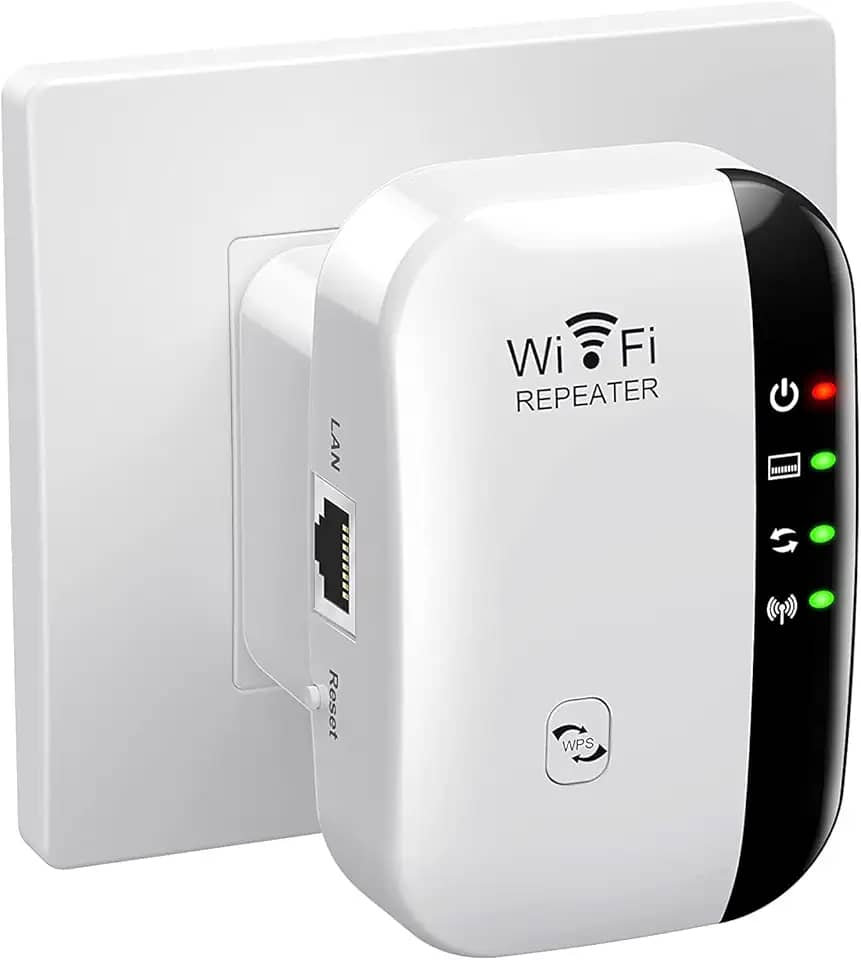 Amplificador de sinal WiFi, cobre até 3000 m² e 35 dispositivos, extensor de alcance WiFi, boosters WiFi para casa, com porta Ethernet, fácil configuração, extensor de roteador para Internet sem fio
