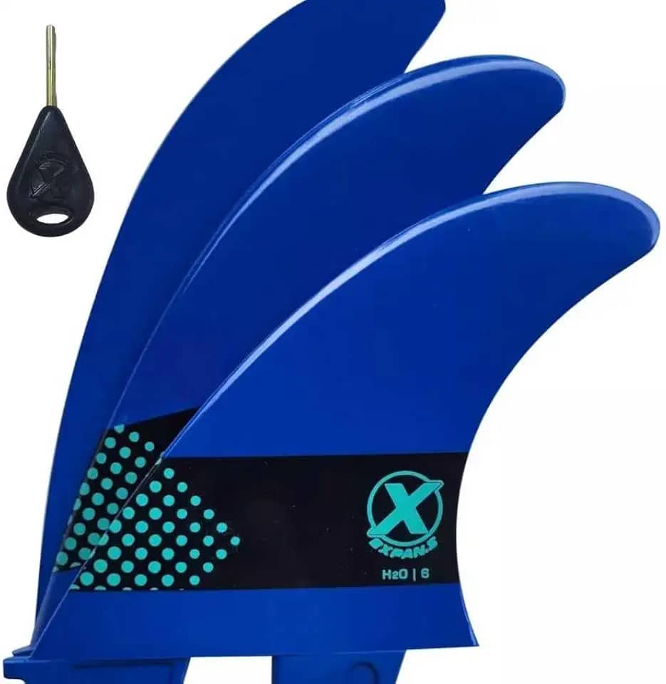 Jogo de Quilha H206 Large Expans - Jogo de Quilha Encaixe FCS2 para Prancha de Surf H206 EXPANS