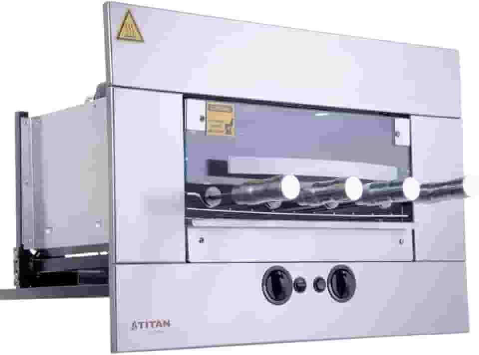 Churrasqueira a Gás de Embutir para 4 Espetos Age GLP 127V Titan