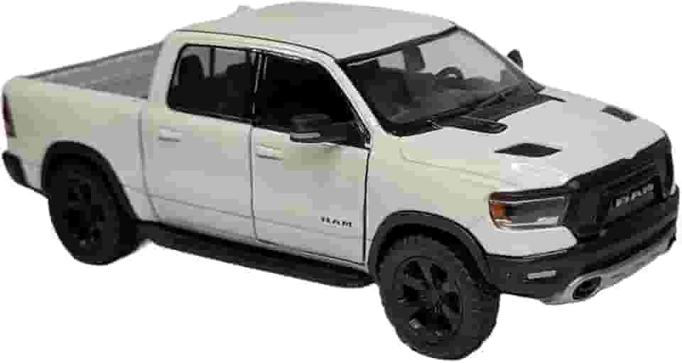 Miniatura Carrinho de Ferro Ram 1500 Caminhonete 4X4 Metal (ram branco)