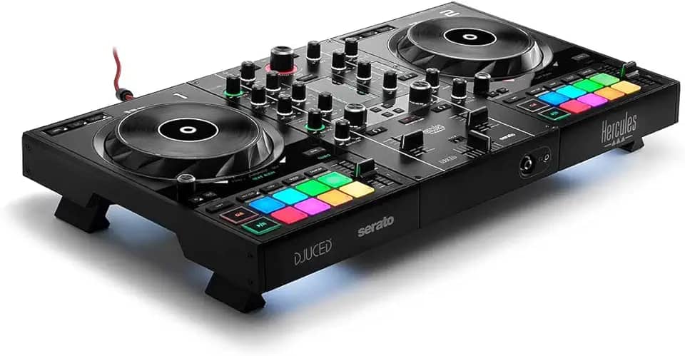 Hercules DJ Control Inpulse 500: controlador USB DJ de 2 decks para Serato DJ e DJUCED (incluído)