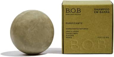 B.O.B Shampoo em Barra Purificante, 80G