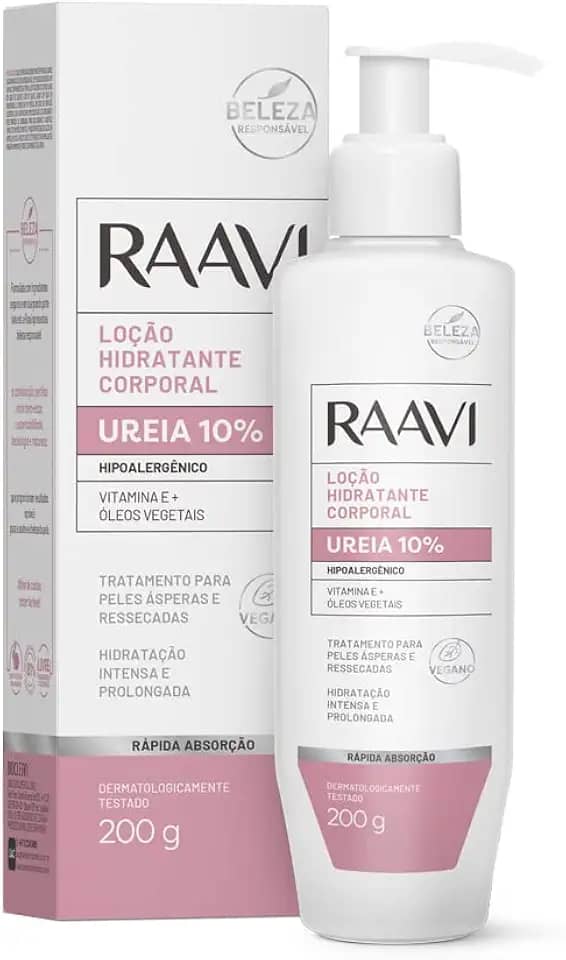 Raavi Loção Hidratante Ureia 10% Hipoalergênica Spa Care 200 G