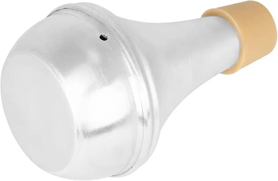 Almencla Surdina para trompete, liga de alumínio, surdina reta clássica para trompete, redução de ruído para amantes da música, iniciantes