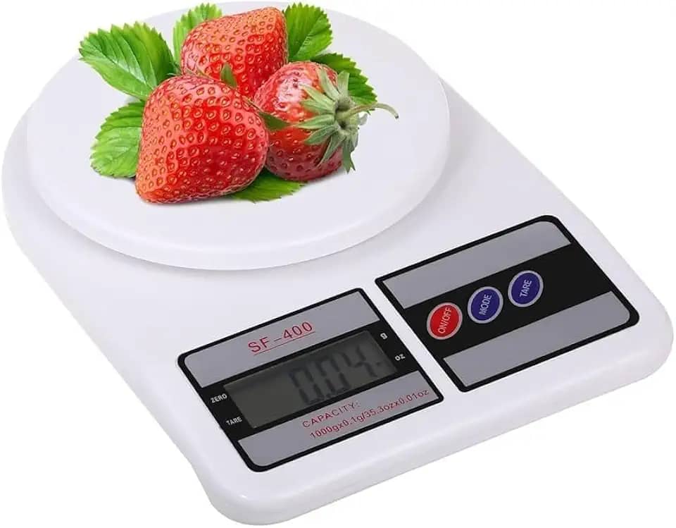 Balança de Cozinha Digital SF-400 Alta Precisão 10kg Para Dieta Fitness Confeitaria e Controle Alimentar