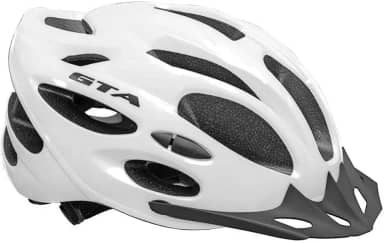 Capacete Bike Ciclismo Branco MTB Start GTA Sinalizador Traseiro