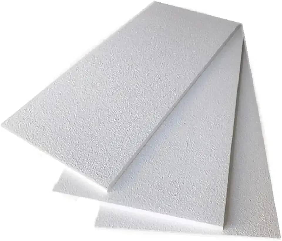 30 PLACAS DE ISOPOR ANTICHAMAS COM 20 MM (2 CM) DE ESPESSURA PARA FORRO, PAREDE, ISOLAMENTO ACÚSTICO 100x50x2CM